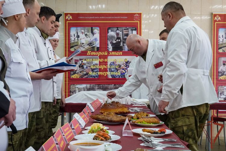 Лучших военных поваров Северо-Западного округа Росгвардии определили в Санкт-Петербурге  