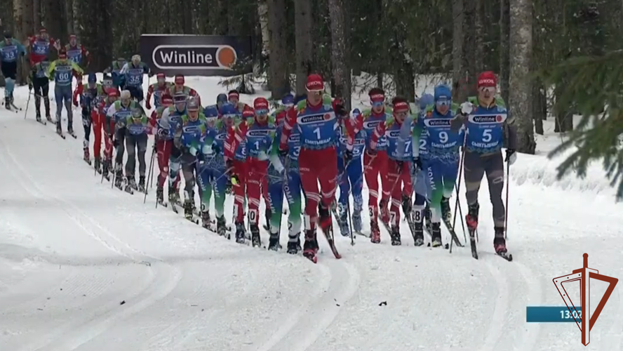 Росгвардеец Александр Большунов выиграл скиатлон на Чемпионате России по лыжным гонкам