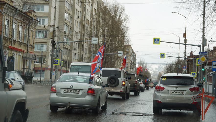 Автопробег по случаю Дня войск национальной гвардии состоялся в Саратове