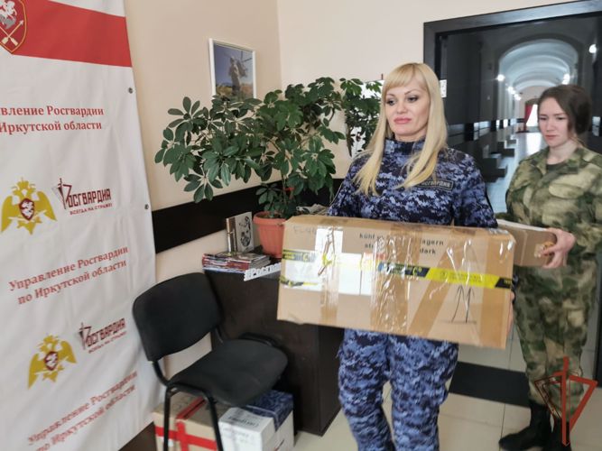 Росгвардия направила жителям Донбасса гуманитарную помощь из Иркутской области