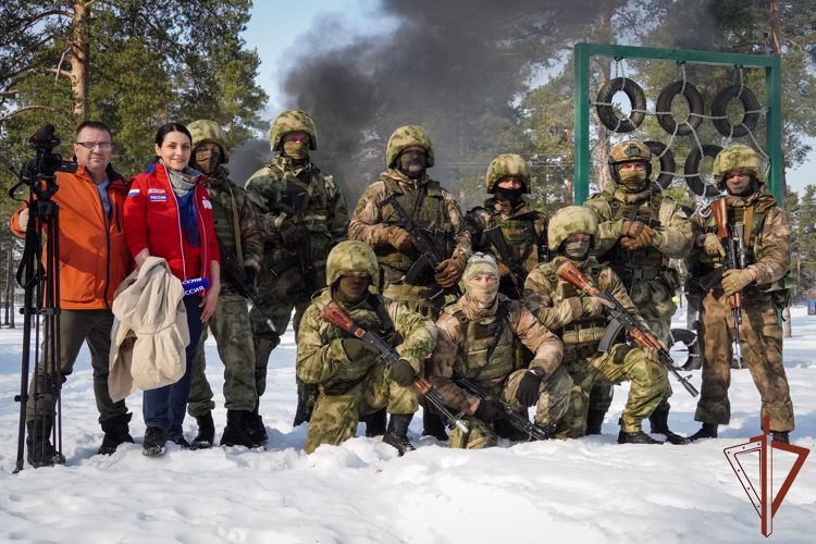 Военнослужащие Северо-Западного округа Росгвардии рассказали о своей службе съемочной группе телеканала «Россия 1»