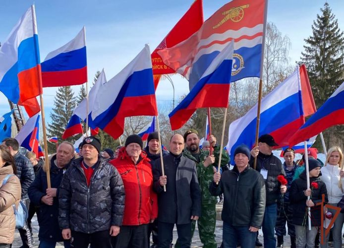 На Урале ветераны Росгвардии поддержали всероссийские акции в поддержку участников специальной операции на Украине (видео)