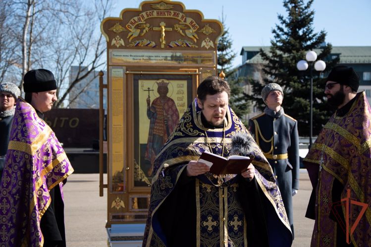 В дивизии имени Дзержинского состоялся молебен о ратных успехах росгвардейцев