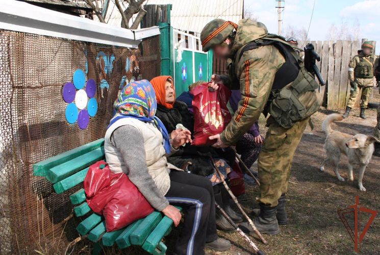 Росгвардия провела гуманитарную акцию в Киевской области