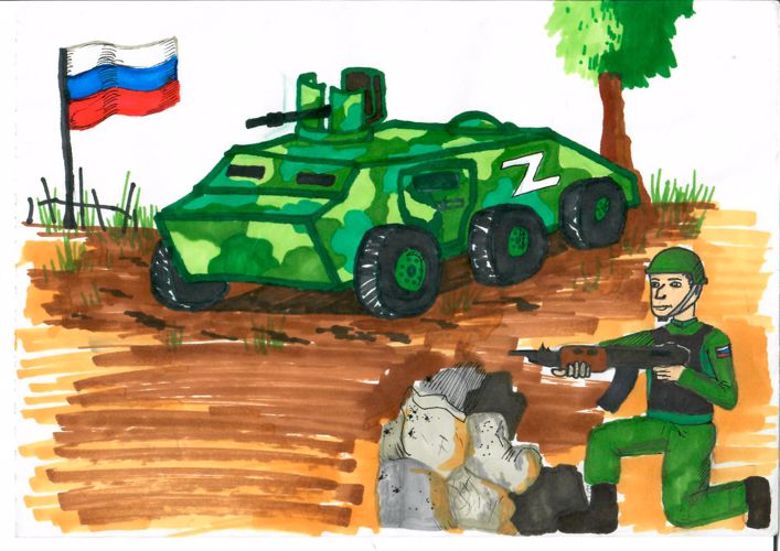 Кубанские школьники поддерживают росгвардейцев-участников спецоперации на Украине
