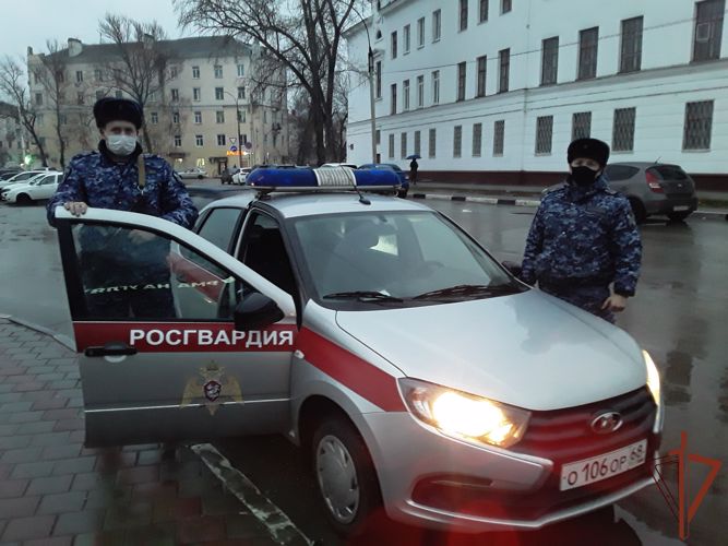 Сотрудники Росгвардии задержали нетрезвого водителя в Тамбове
