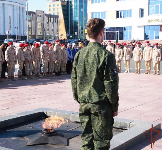 В Мордовии росгвардейцы дали старт акции «Георгиевская ленточка» 