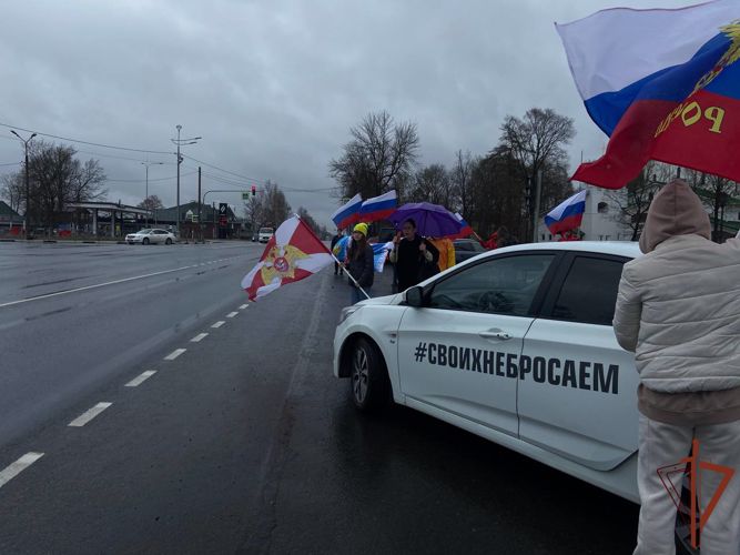 В Пскове встретили вернувшихся со специальной военной операции росгвардейцев 