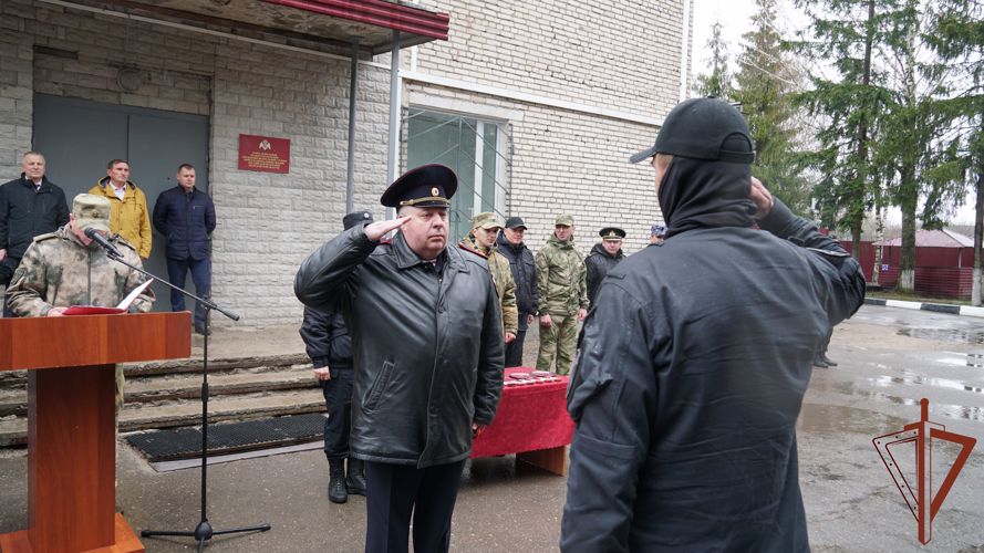 В Пскове встретили вернувшихся со специальной военной операции росгвардейцев 