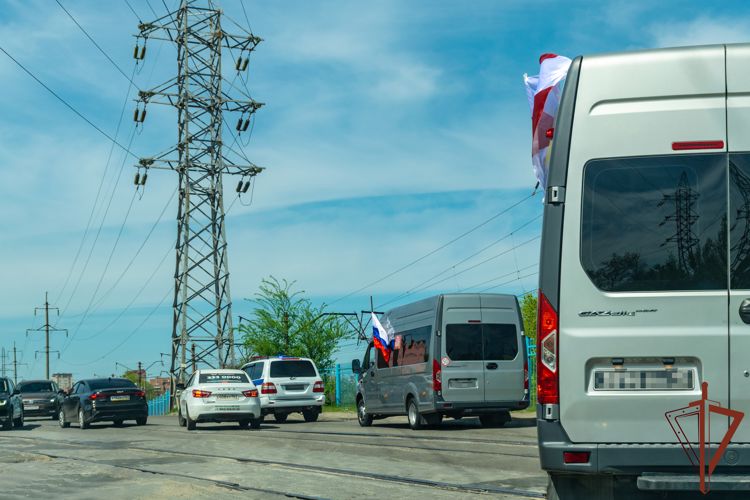 Автопробег Росгвардии «Вахта памяти. Сыны Великой Победы» состоялся в Ростове-на-Дону
