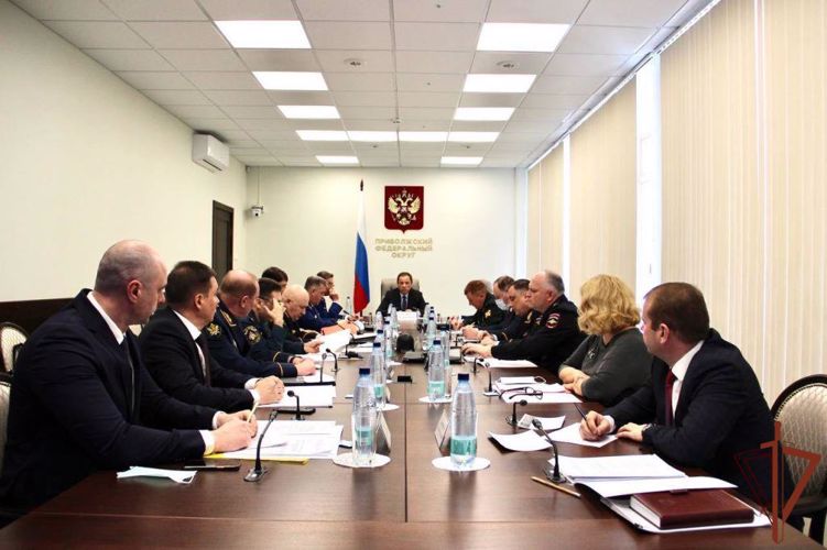 Командующий Приволжским округом Росгвардии принял участие в заседании коллегии под руководством полпреда президента в ПФО