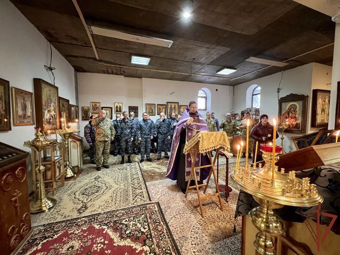 В Северо-Кавказском округе Росгвардии прошли молебны о здравии участников спецоперации