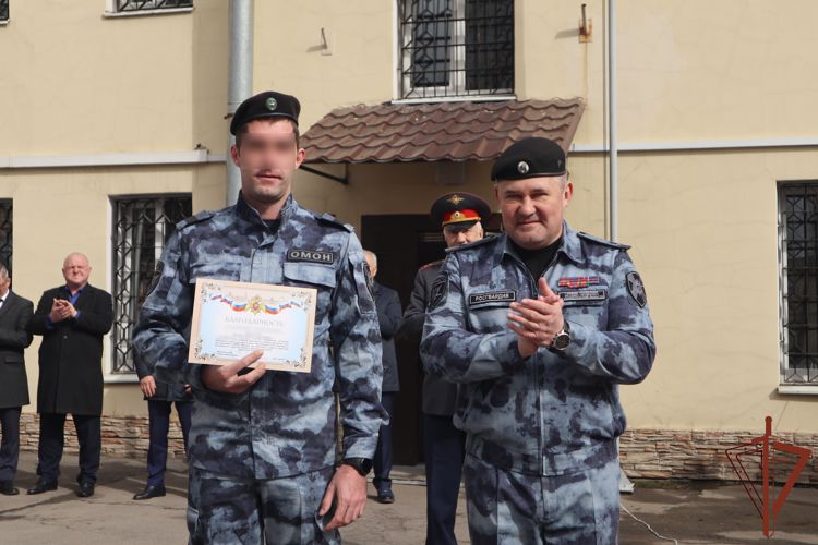Петербургский транспортный ОМОН Росгвардии отметил 29-летие 