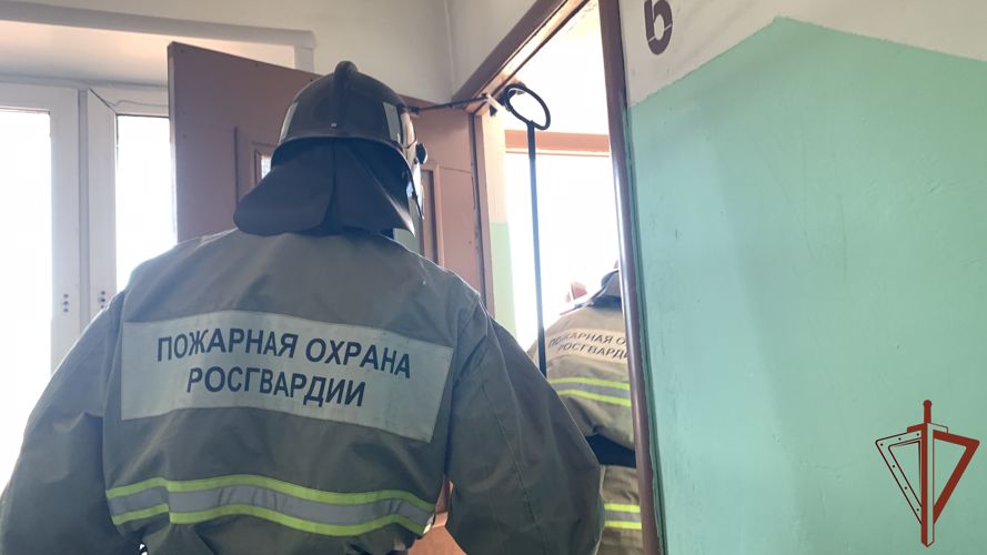 Росгвардейцы провели с МЧС совместную тренировку действий при пожаре в Екатеринбурге (видео)