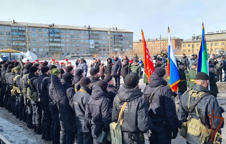 Росгвардейцев-участников специальной военной операции встретили в Воркуте 