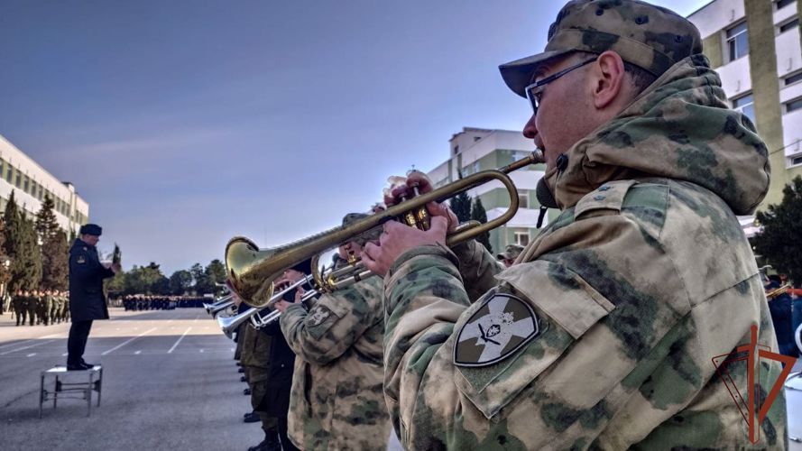 Военнослужащие Росгвардии готовятся к параду Победы  в Крыму и Севастополе(видео)