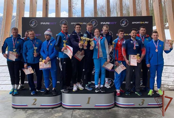 Офицер  Росгвардии победил на чемпионате России по бобслею