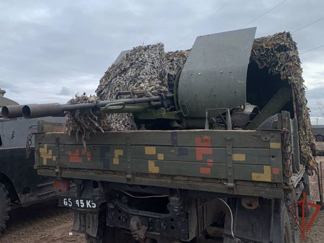 Спецназ Росгвардии захватил боевую технику и вооружение ВСУ в Харьковской области