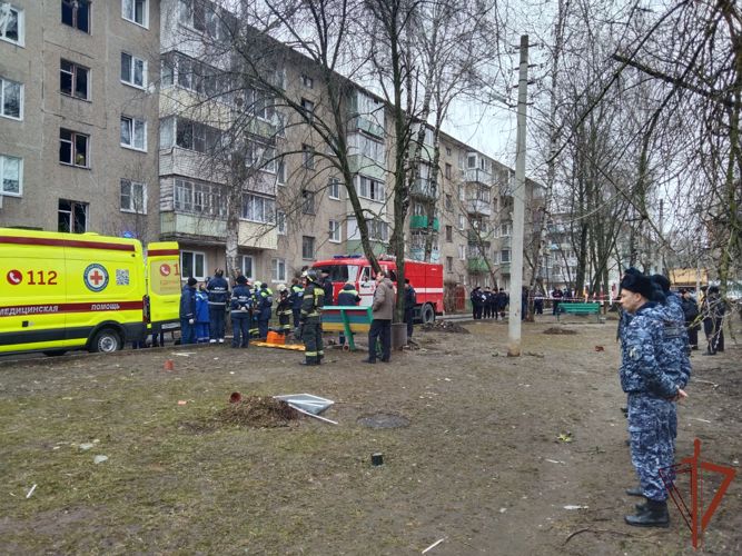 Росгвардейцы спасли пострадавшую из-за взрыва газа жительницу Подмосковья (видео)