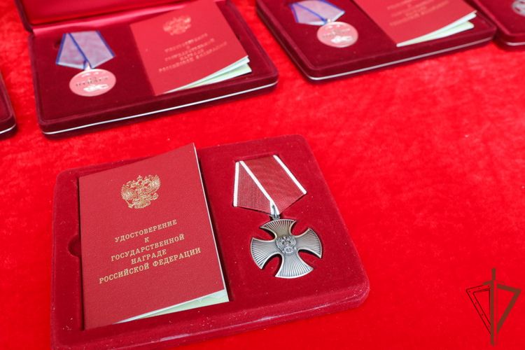 Отличившимся во время спецоперации росгвардейцам вручили государственные награды