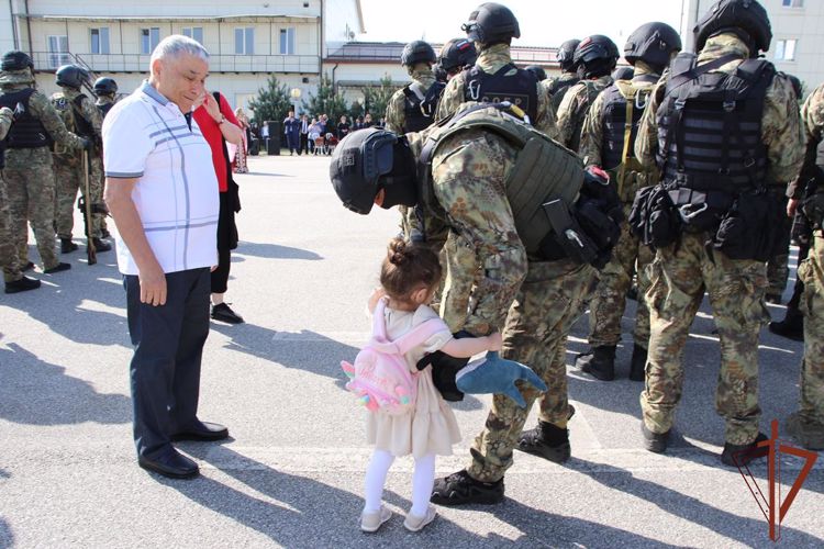  В Кабардино-Балкарии встретили росгвардейцев, выполнявших задачи вне пунктов постоянной дислокации