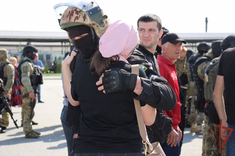  В Кабардино-Балкарии встретили росгвардейцев, выполнявших задачи вне пунктов постоянной дислокации
