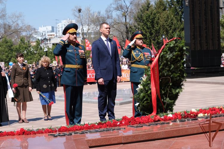 Росгвардейцы Восточного округа приняли участие парадах Победы