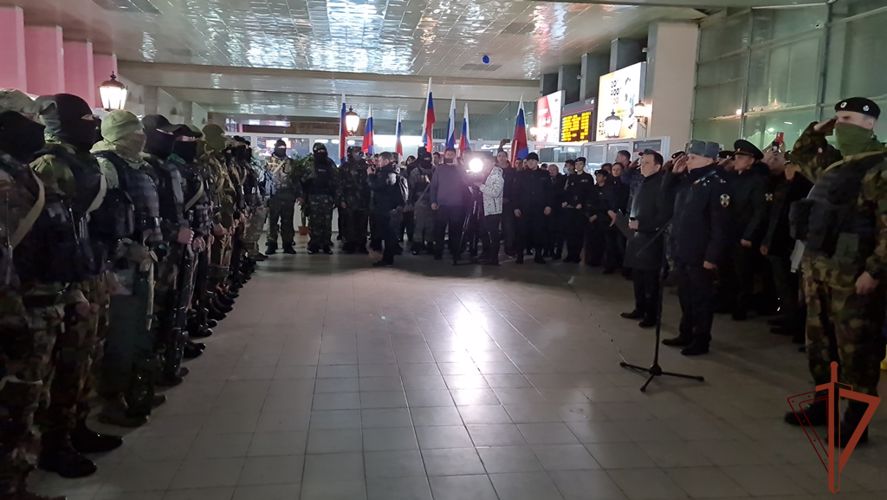 В Сургуте сотрудники ОМОН «Стерх» Росгвардии вернулись из служебной командировки 