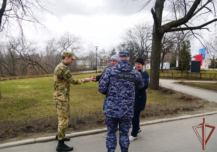 Росгвардейцы приняли участие в акции «Георгиевская ленточка» в Петрозаводске