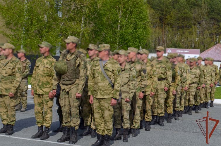 Военнослужащие лесновского полка Росгвардии вернулись из служебной командировки (видео)