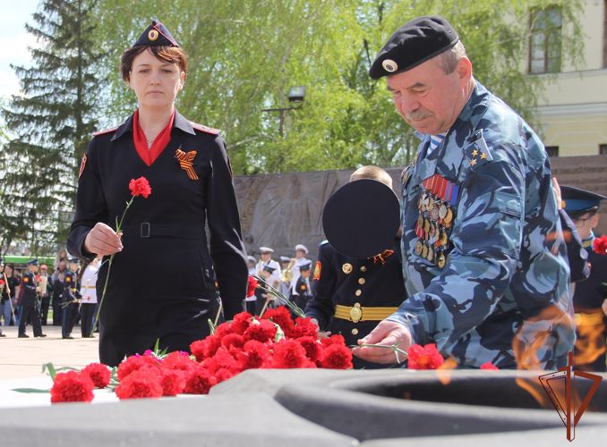 Росгвардия приняла участие в патриотической акции «Парад Победителей» в Тюмени