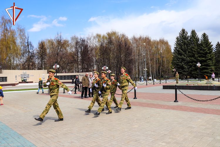 Подшефный Росгвардии кадетский класс отстоял Вахту памяти в Йошкар-Оле