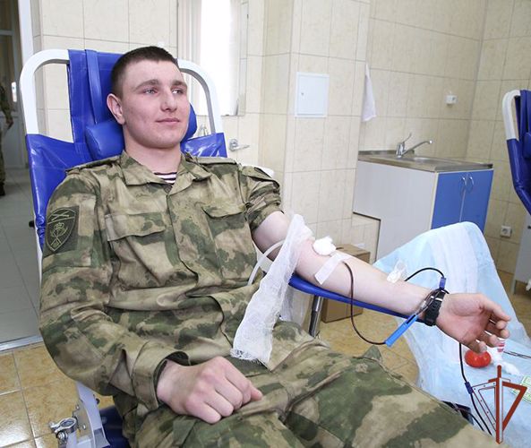 Более 60 росгвардейцев сдали кровь для медучреждений Пятигорска