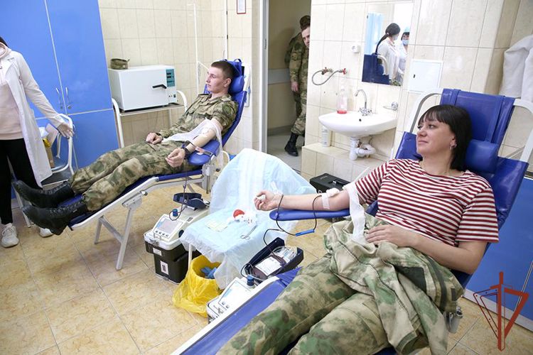 Более 60 росгвардейцев сдали кровь для медучреждений Пятигорска