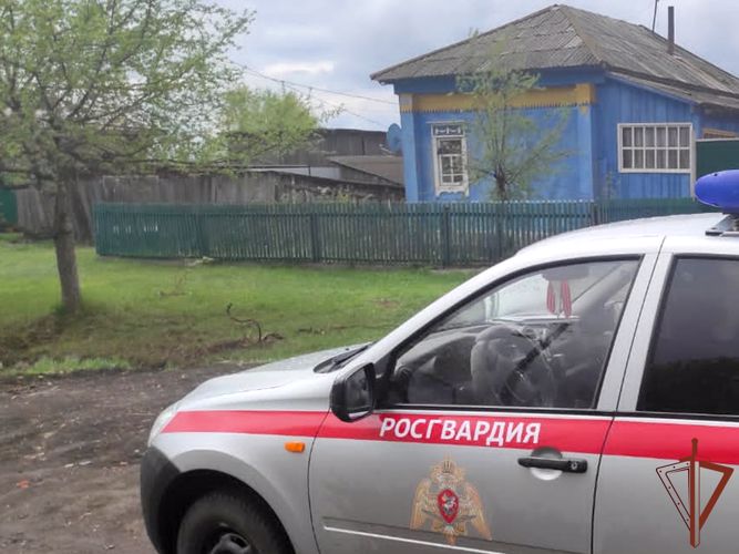 Росгвардеец предотвратил распространение огня в одном из поселков Зауралья