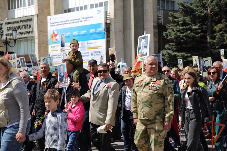 Росгвардейцы стали участниками парада Победы в Пятигорске