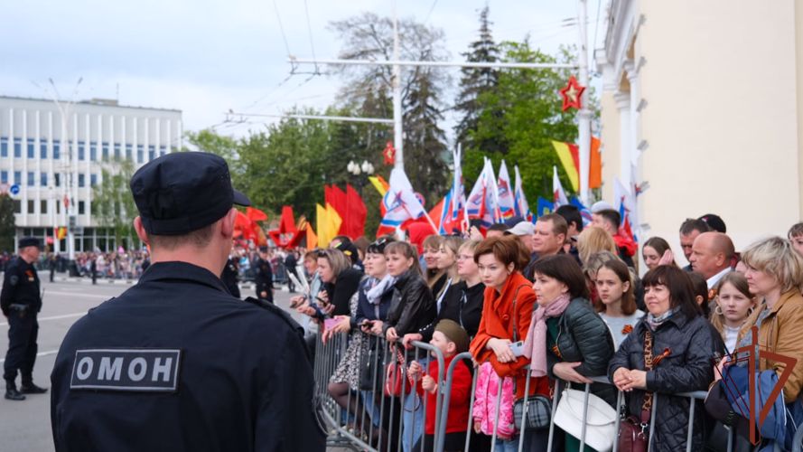 Военнослужащие и сотрудники Центрального округа Росгвардии приняли участие в праздничных мероприятиях Дня Победы 