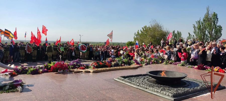Росгвардейцы поздравляют ветеранов войны С Днём Победы в Херсонской и Запорожской областях