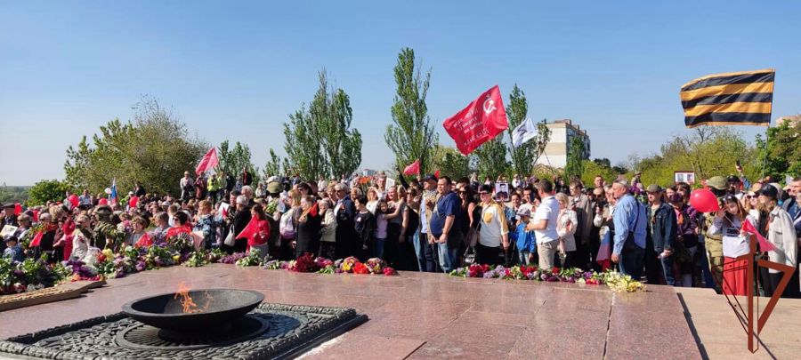 Росгвардейцы поздравляют ветеранов войны С Днём Победы в Херсонской и Запорожской областях