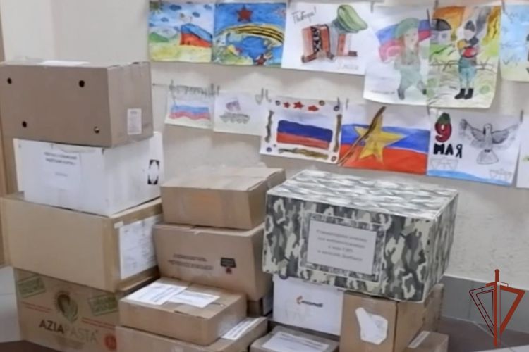 Новосибирцы передали ветеранской организации отряда «Ермак» Росгвардии груз гуманитарной помощи 