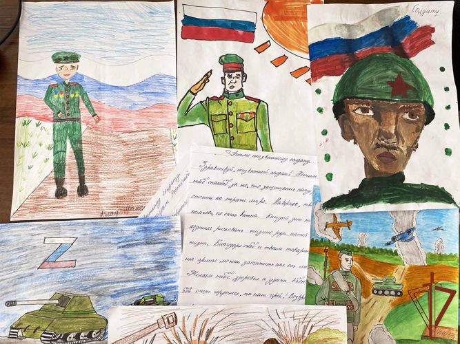 Дети Мордовии приняли участие в акции «Своих не бросаем» в поддержку росгвардейцев, принимающих участие в специальной военной операции  