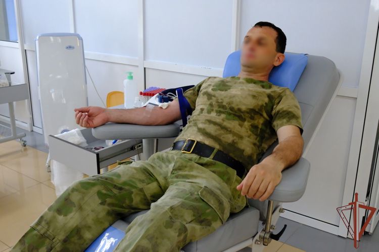 Росгвардейцы Дагестана стали участниками донорского марафона