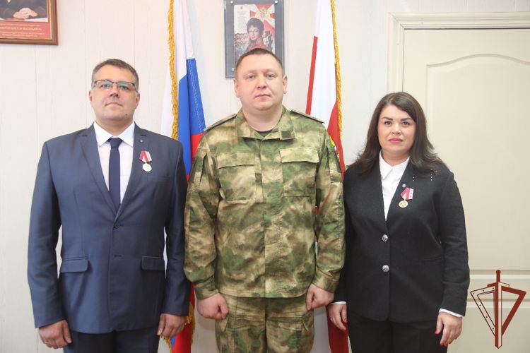 В Управлении Росгвардии по Белгородской области состоялось вручение медалей волонтёрам