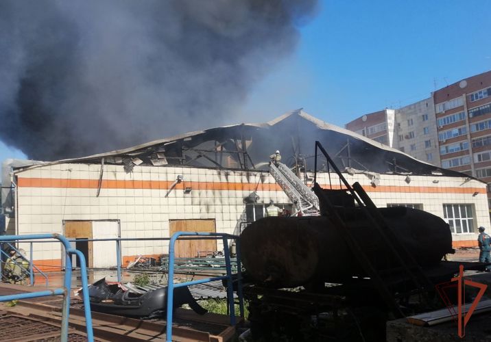 Патруль Росгвардии помог ликвидировать крупный пожар в Тюмени
