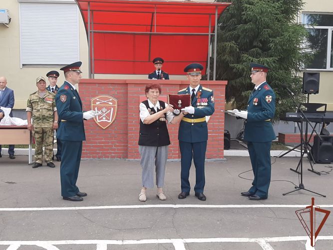 В музей воинской части Росгвардии передана медаль «За отвагу» фронтовика Великой Отечественной войны