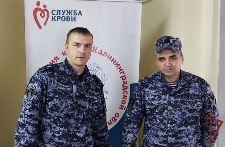 Росгвардейцы приняли участие в донорской акции в Калининграде