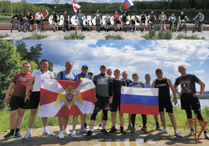 Росгвардейцы в Зеленогорске провели велопробег в поддержку военнослужащих, участвующих в спецоперации