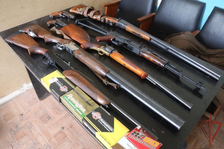 Росгвардейцы изъяли оружие и задержали пособников ВСУ в Харьковской области