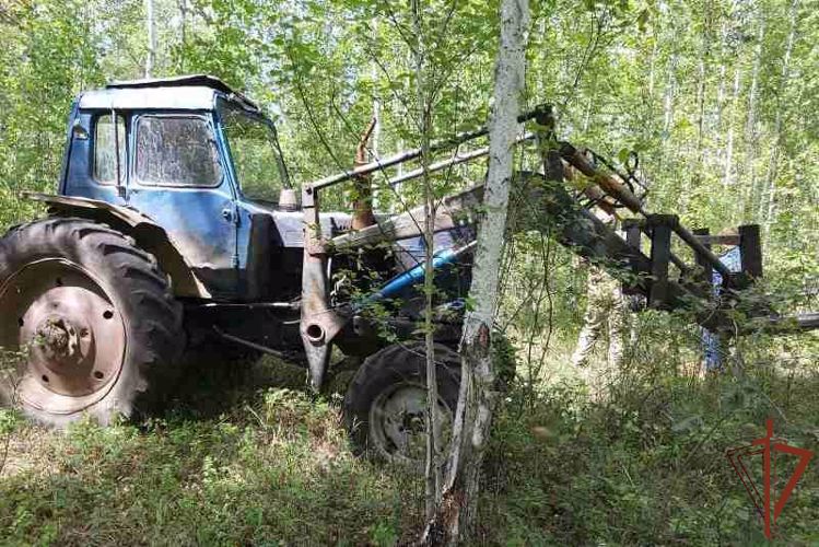 Подозреваемого в незаконной рубке леса задержали сотрудники Росгвардии в Бурятии  