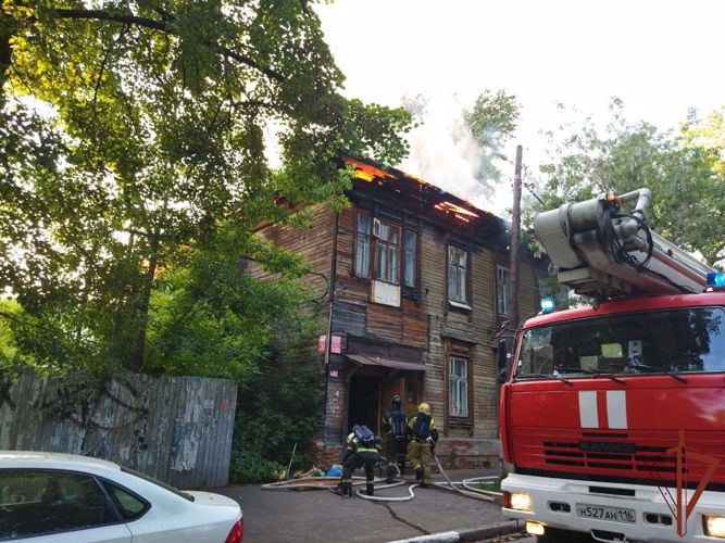 Пострадавшему на пожаре жителю Казани оказал помощь наряд вневедомственной охраны Росгвардии